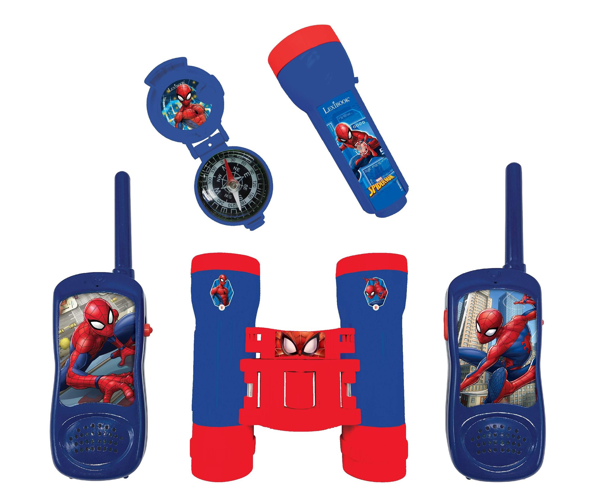 Lexibook Pókember kalandkészlet walkie-talkie-val, távcsővel és...