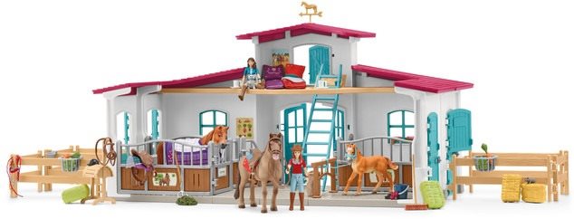 Schleich - Jazdecké centrum pri jazere 42567 Set figúrok a...