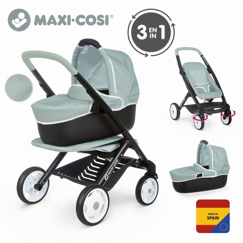 Maxi Cosi Kombinált babakocsi babáknak zöld-szürke Játék babakocsi