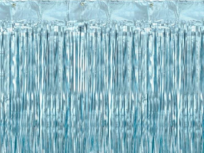 Párty záves 90 × 250 cm – nebová modrá (tiffany) Párty doplnky