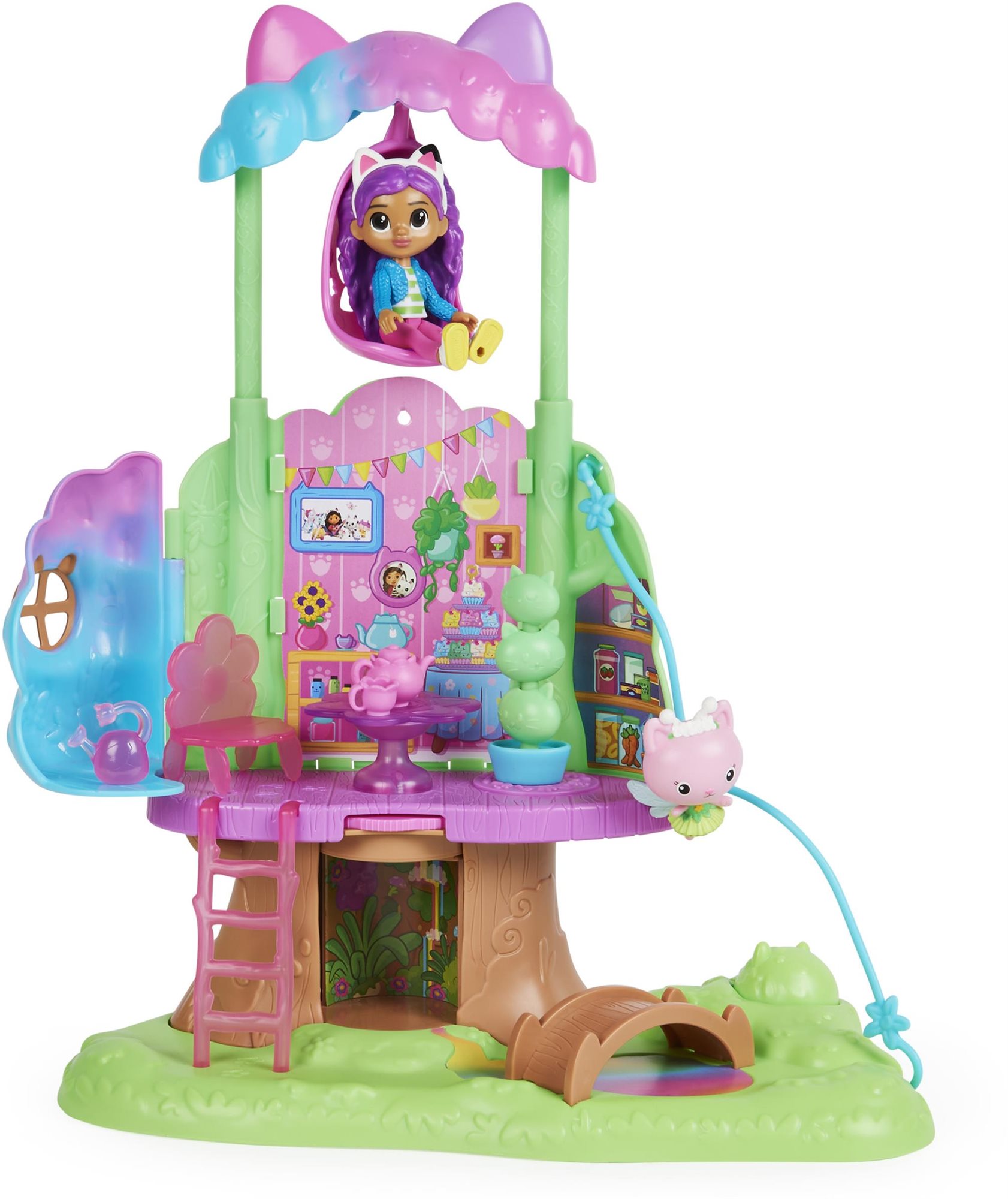 Gabby's Dollhouse kisház a fa tetején Figura szett