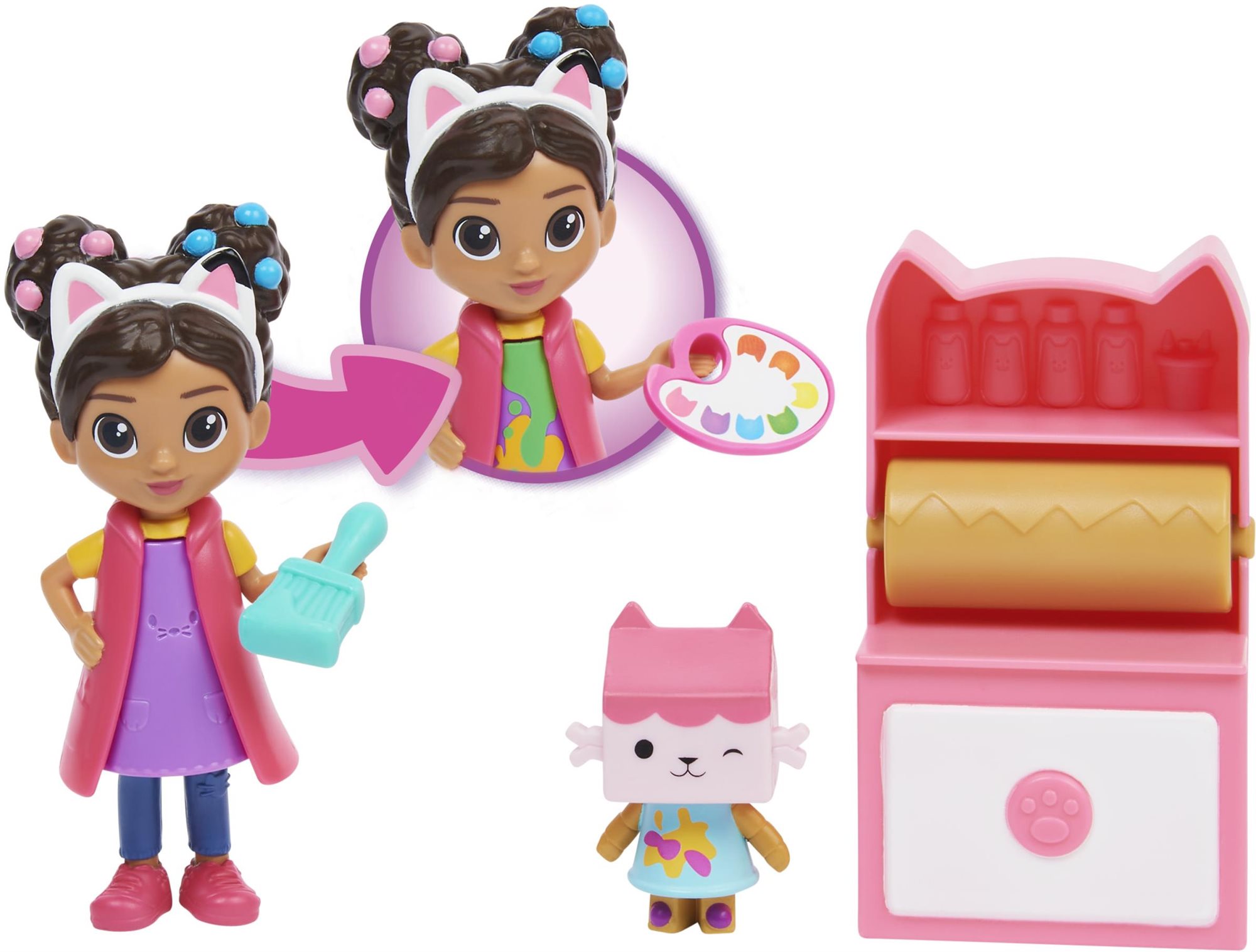 Gabby's Dollhouse Mačacia hracia súprava Umelecké štúdio Set...