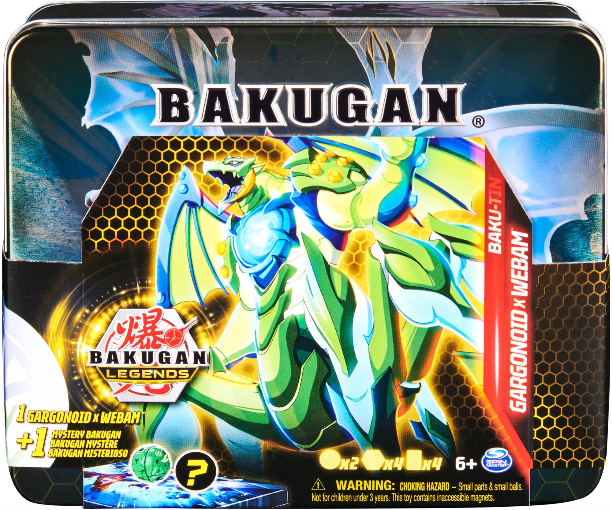 Bakugan Plechový box s exkluzívnym Bakuganom S5 Stolová hra