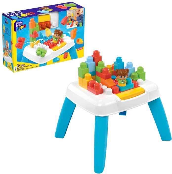 Mega Bloks Stolček postav a rozhádž kocky Kocky pre deti