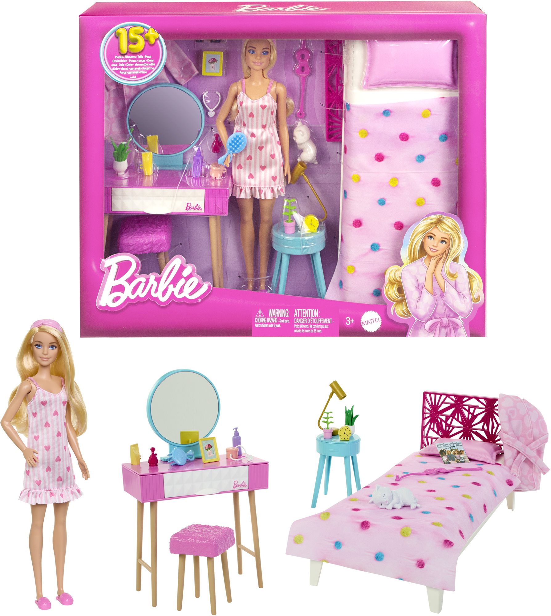Barbie Schlafzimmer mit Puppe Puppe