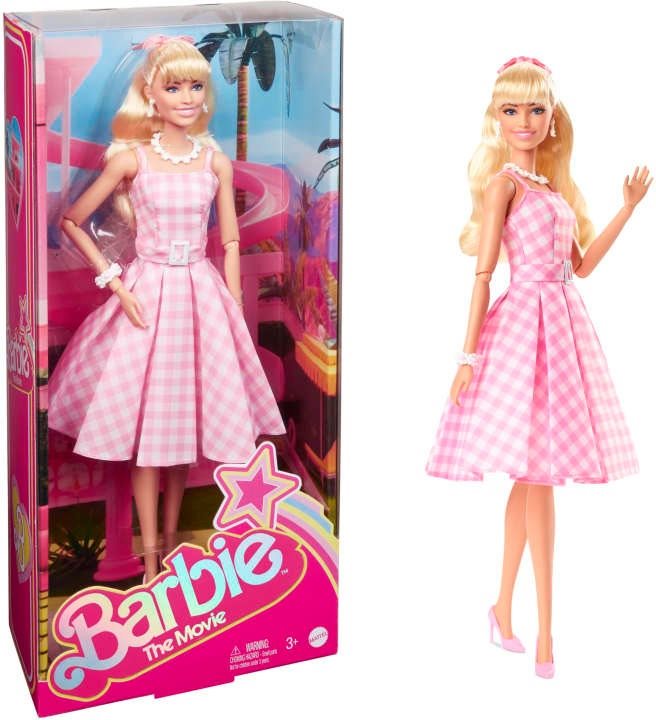 Barbie az Ikonikus filmes ruhában Játékbaba