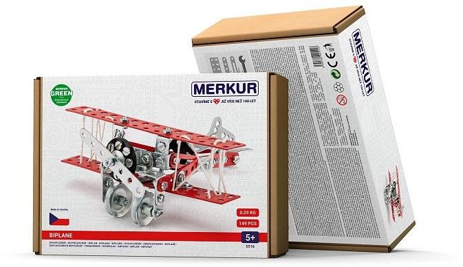 Merkur 051 Kétfedelű repülőgép, 148 építőelem Építőjáték