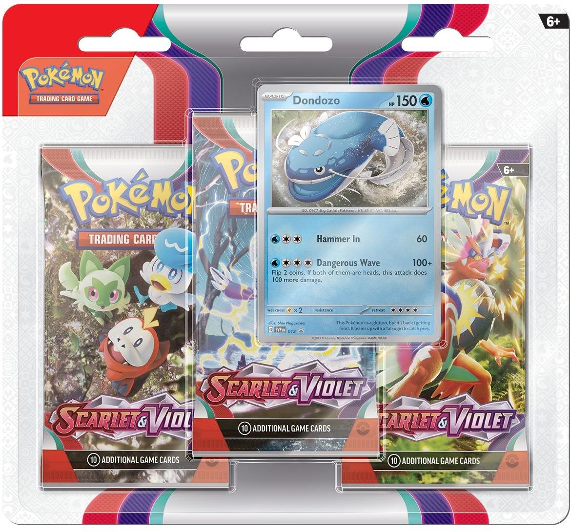 Pokémon TCG: SV01 Scarlet & Violet - 3 Blister Booster Pokémon Karten