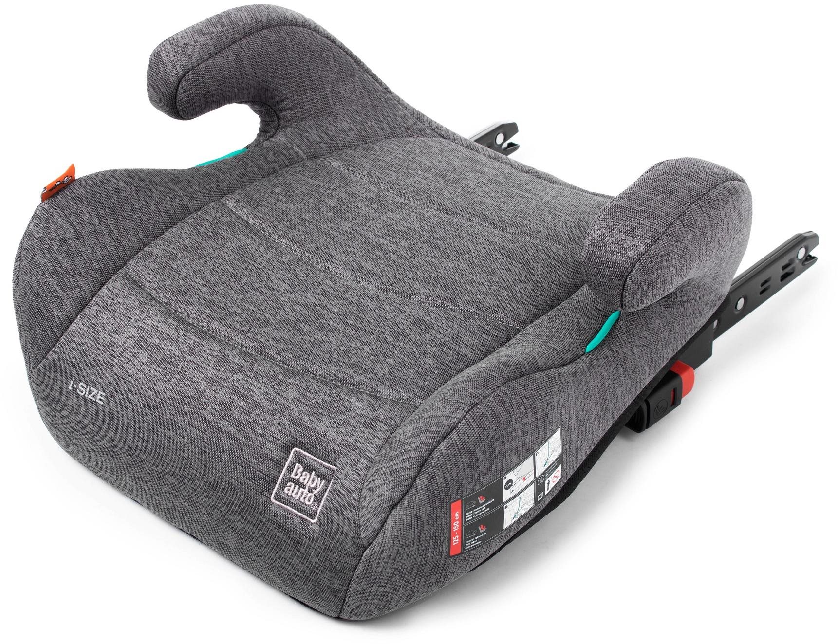 BabyAuto NAUNA i-size 125 – 150 dobby grey Podsedák do auta