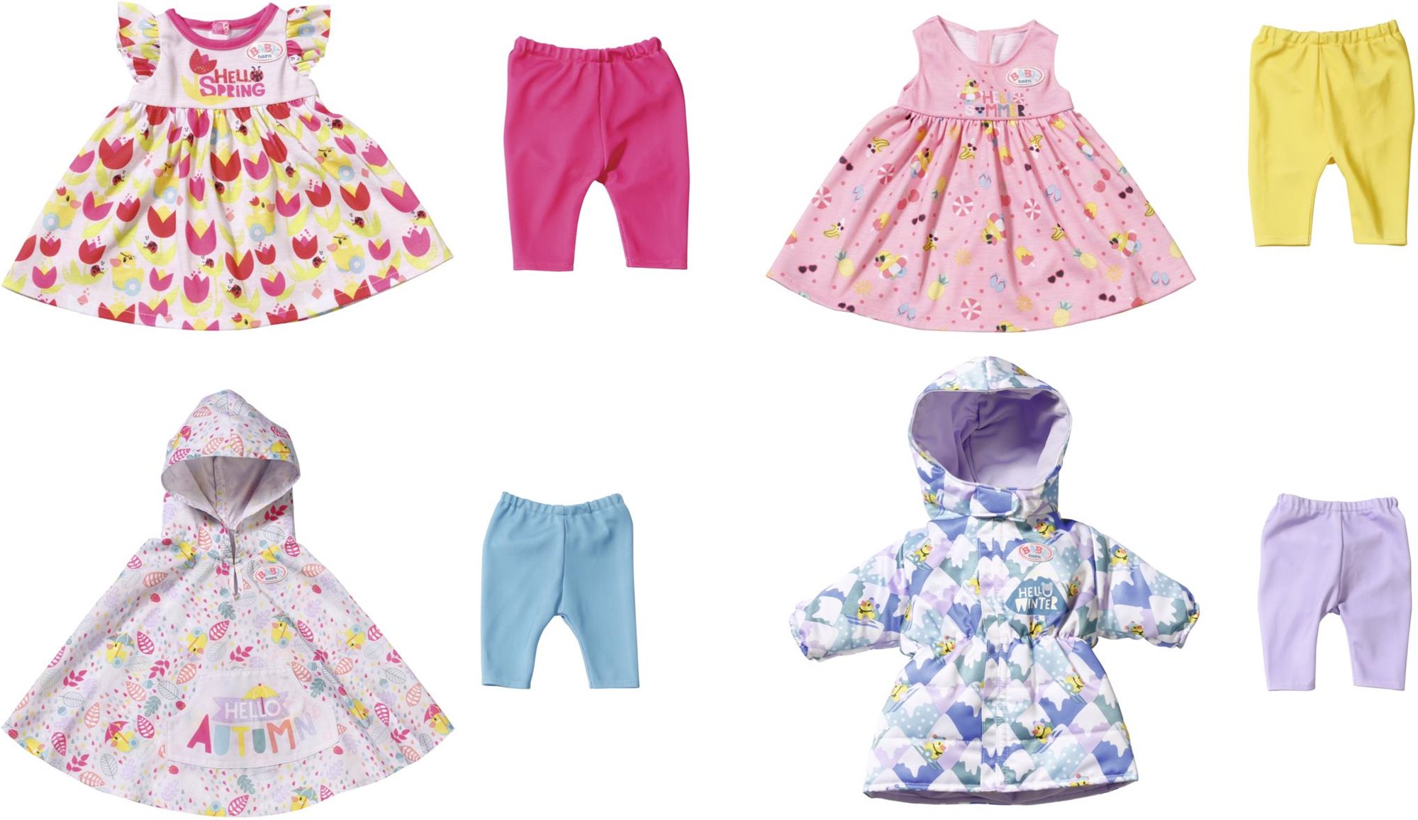 BABY born 4-Jahreszeiten-Set - 43 cm Puppenkleidung