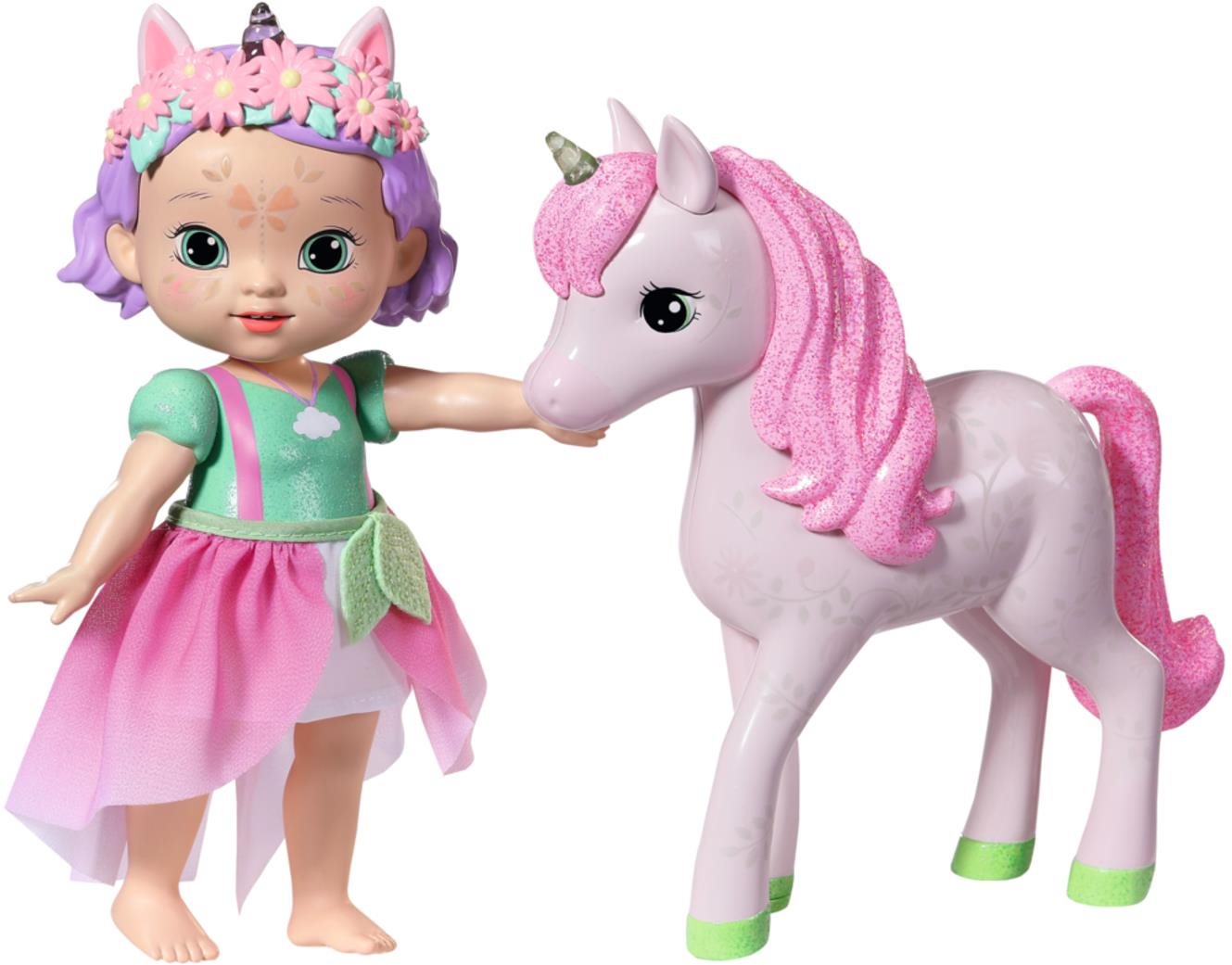 BABY born Storybook Princezná Ievi s jednorožcom, 18 cm Bábika