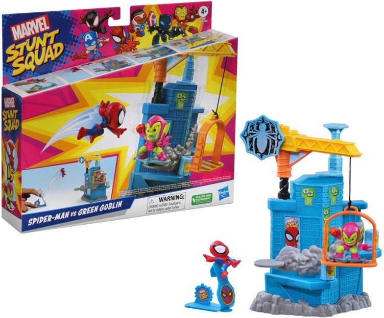 Marvel Stunt and Squad Spider-Man vs. Green Goblin Set figúrok a...