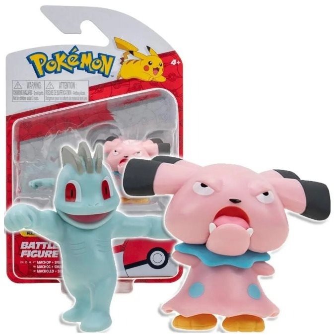 Pokémon – Battle Figure 2 Pack – Machop & Snubbull Figúrky
