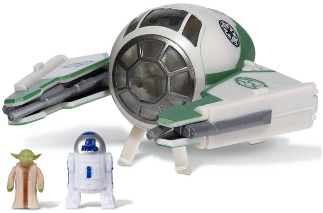 Star Wars - Small Vehicle - Jedi Starfighter - Yoda Figura