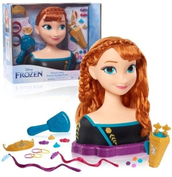 Disney’s Frozen 2 Princezná Anna, Stylingová hlava Deluxe Česacia...