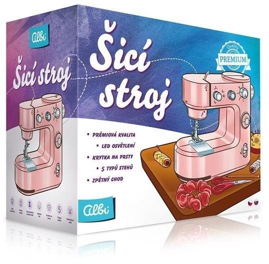 Šijací stroj – ružový Šitie pre deti