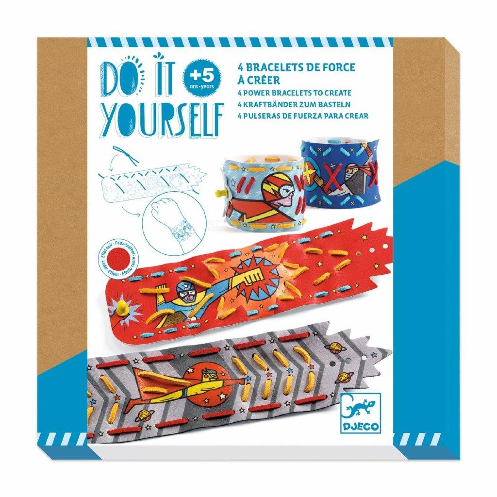 DJECO DIY Náramky superhrdinov k dotvoreniu Sada na výrobu šperkov
