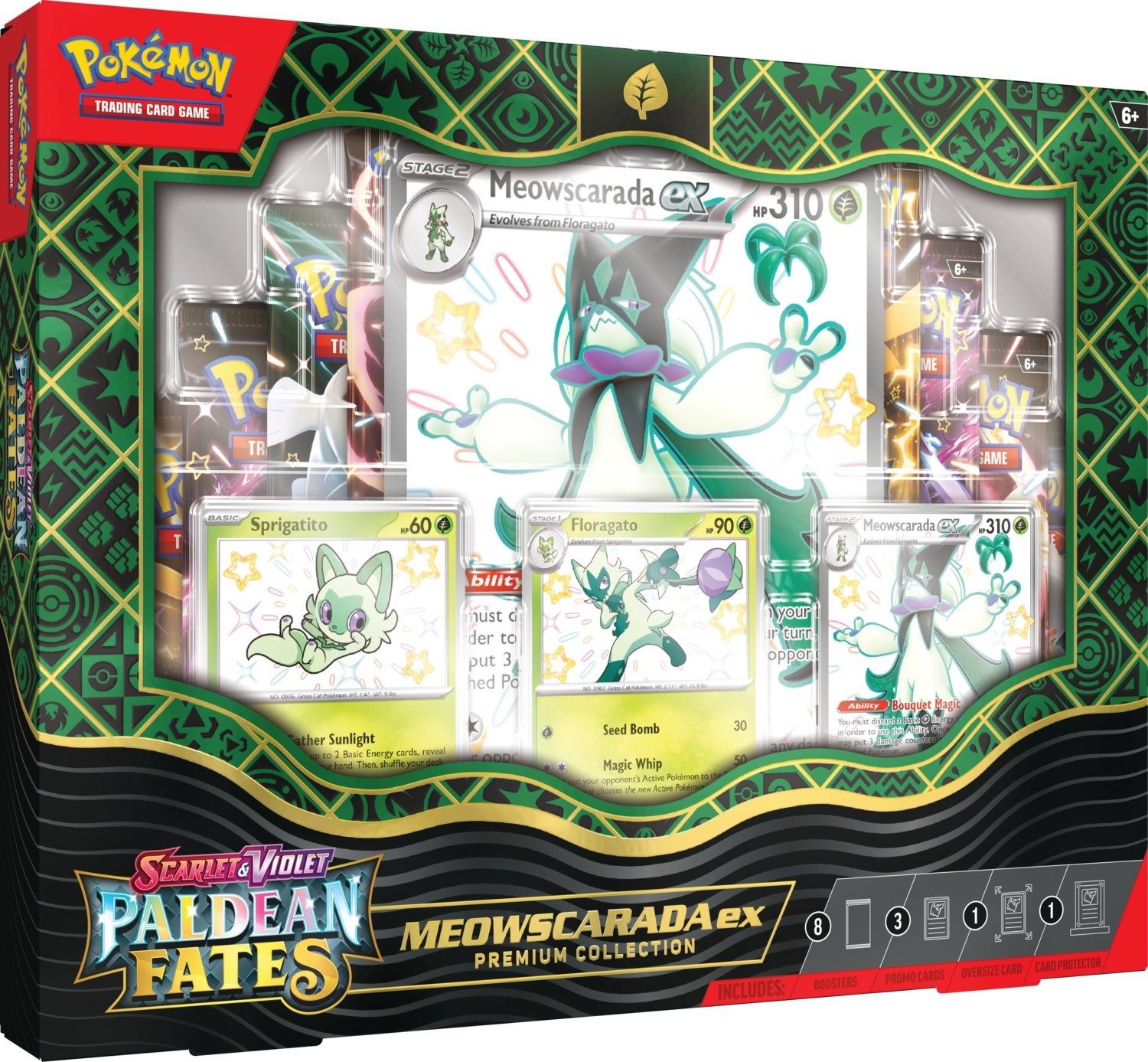Pokémon TCG: SV4.5 Paldean Fates - Meowscarada ex Premium...