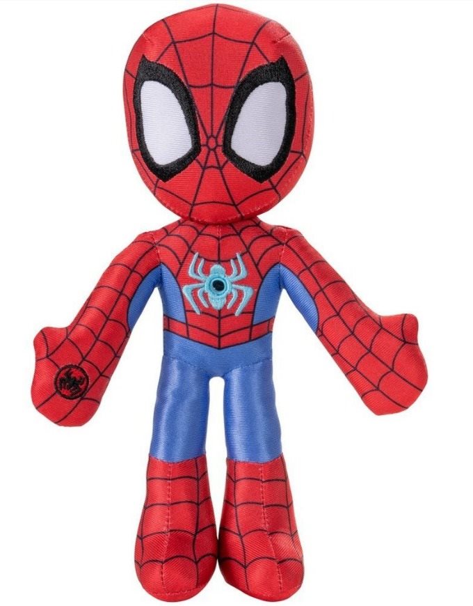 Spidey Spider-Man svietiaci plyšiak 23 cm – Spidey Plyšová hračka