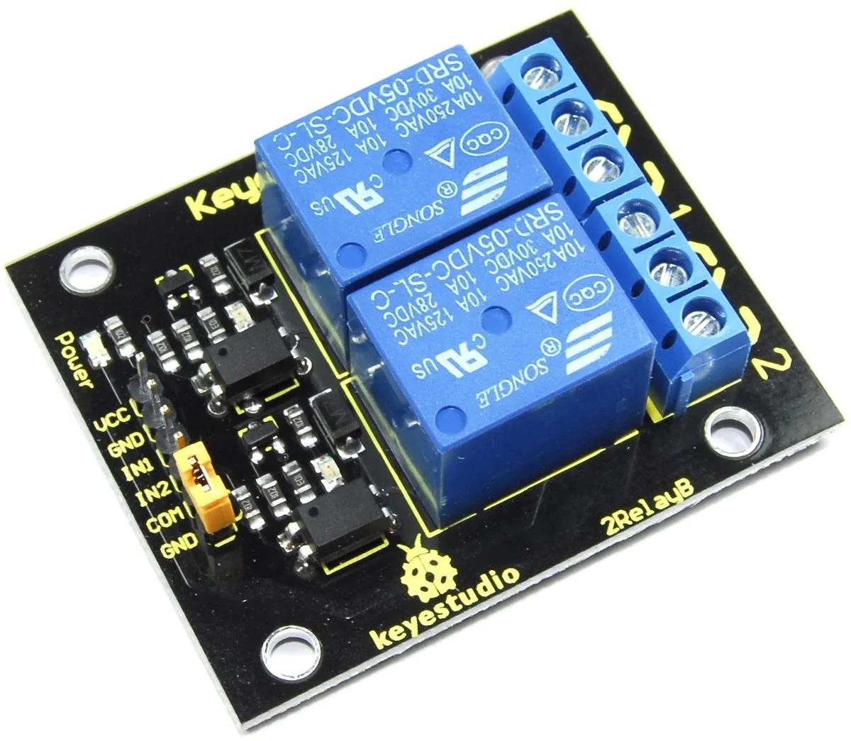 Keyestudio Arduino modul dual relé 5 V Stavebnica