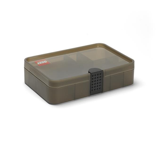LEGO Úložný box s přihrádkami - hnědá Úložný box