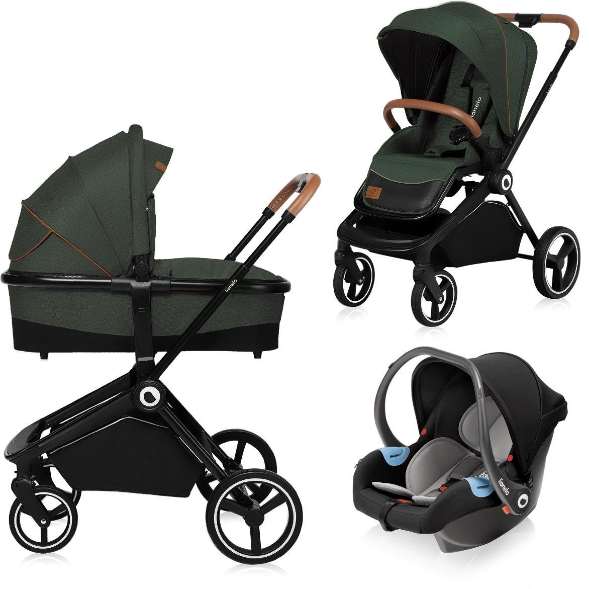 Lionelo Mika 3 in 1 Green Forest Kočík
