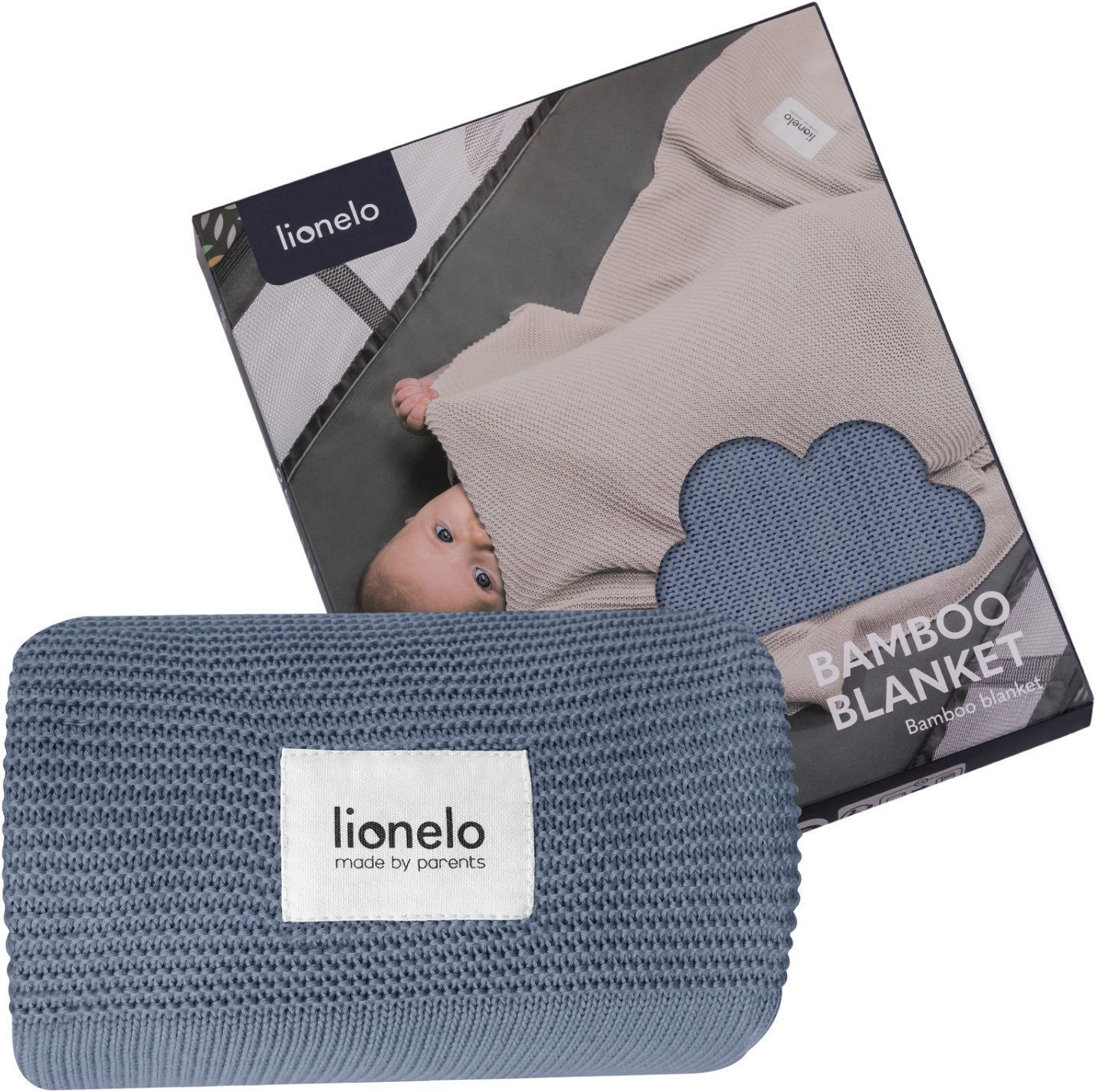 Lionelo Bambusz takaró Bamboo Blanket Blue Pléd
