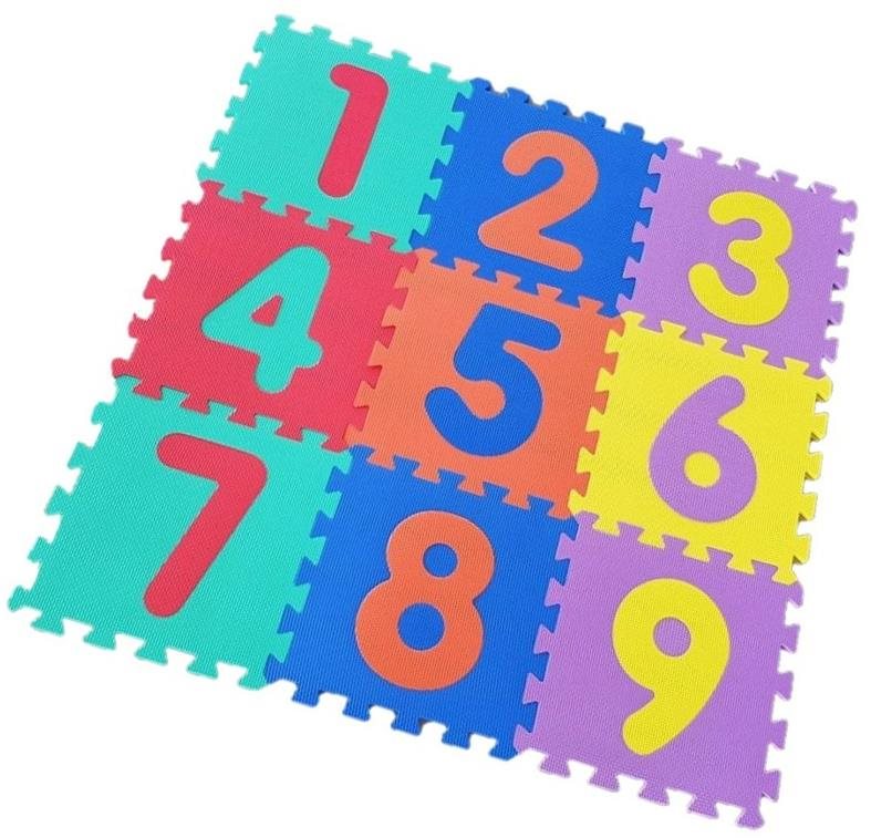 Penové puzzle Čísla 9 ks Penové puzzle