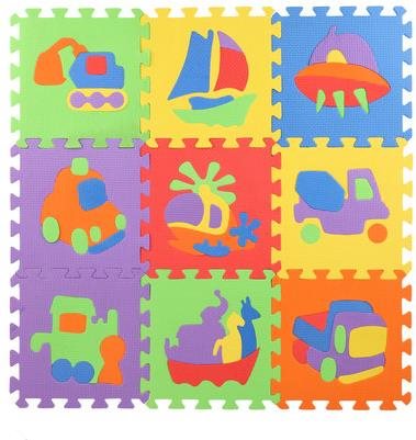 Teddies Penové puzzle Dopravné prostriedky 10 ks Penové puzzle