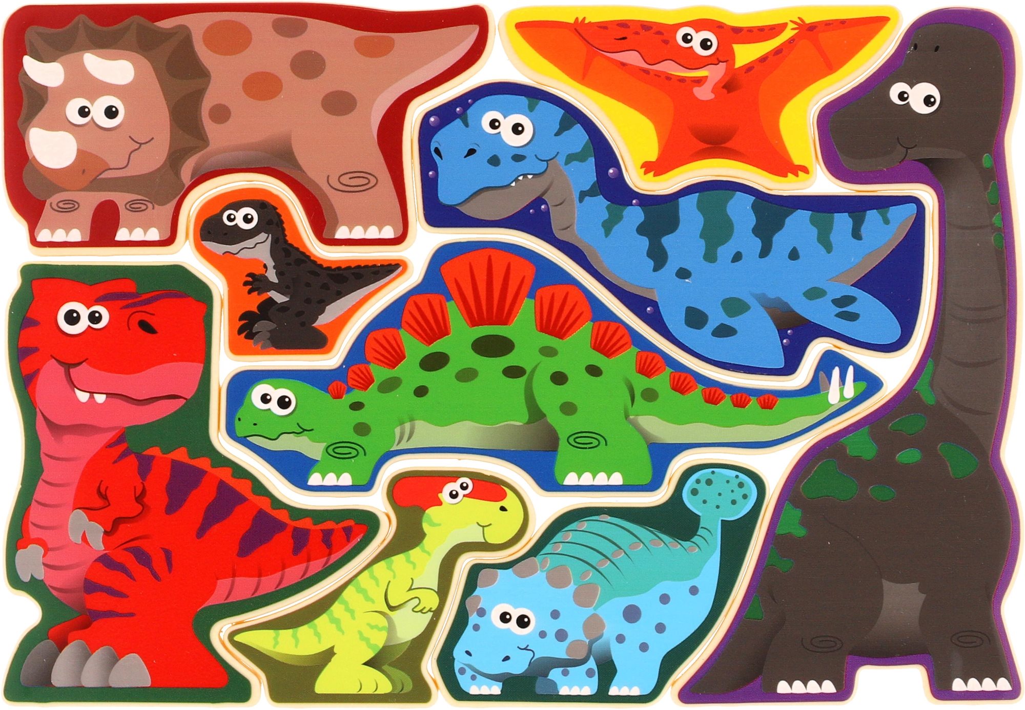 Teddies Doskové puzzle Dinosaury Puzzle