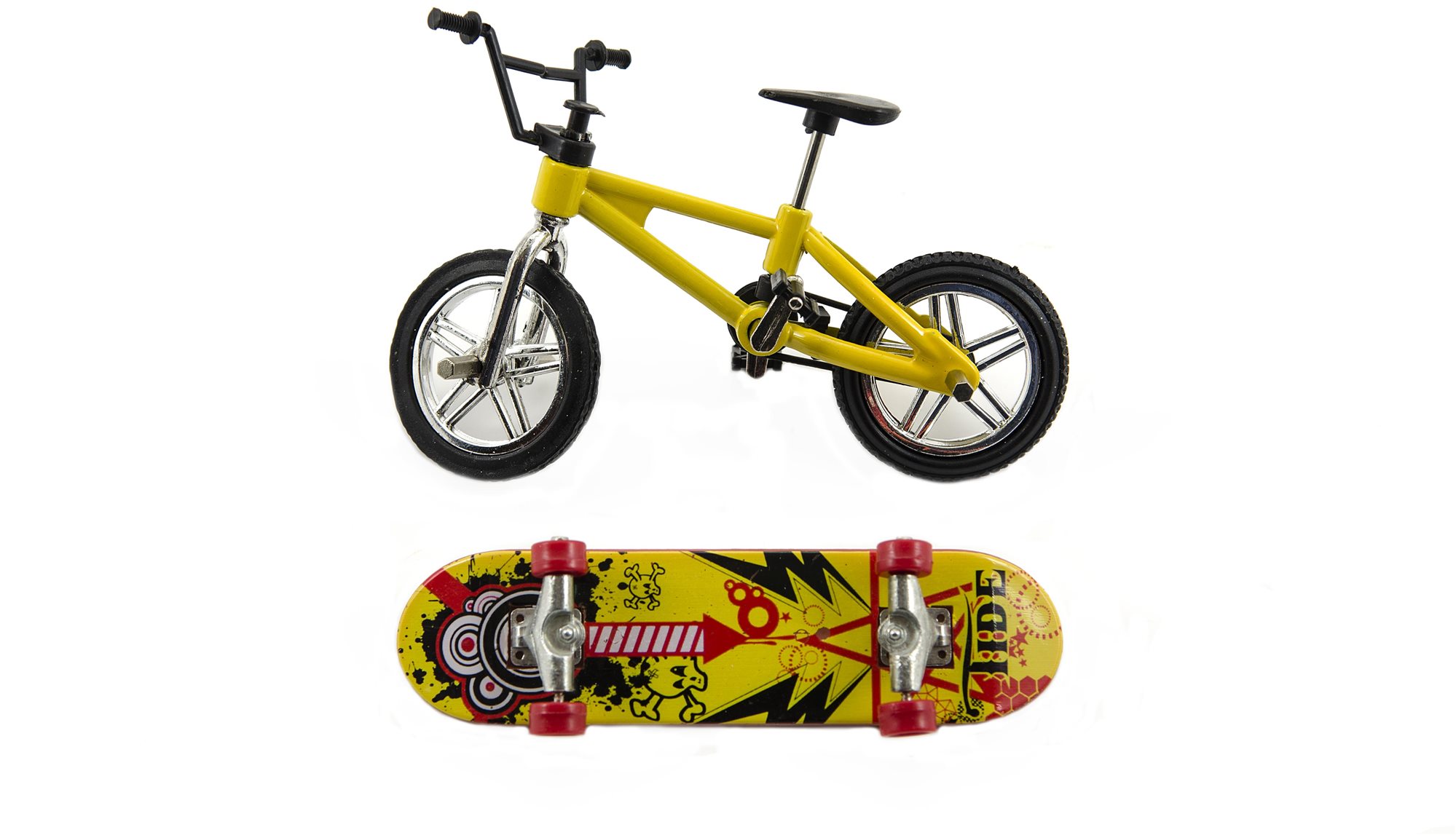 Teddies Bicykel + Skateboard prstový skrutkovací Fingerboard
