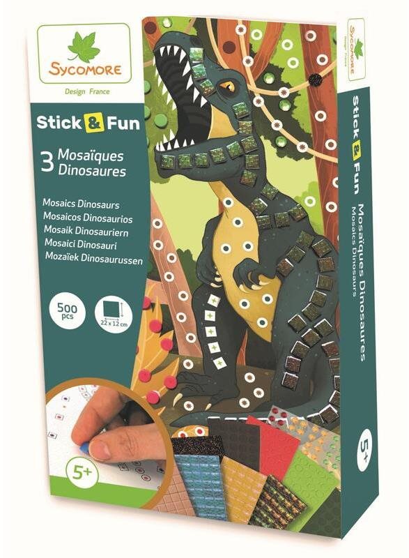 Sycomore Mozaika - Dinosauři 3 ks Mozaika pro děti