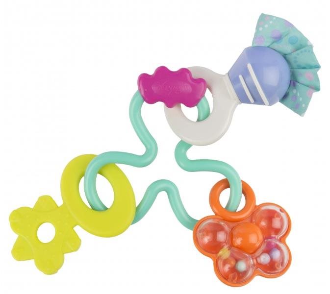 Playgro Hrkálka s hryzátkami pastelová Hrkálka