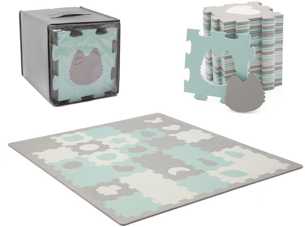 Kinderkraft Select Podložka penové puzzle Luno 185 × 165 cm Mint 30...