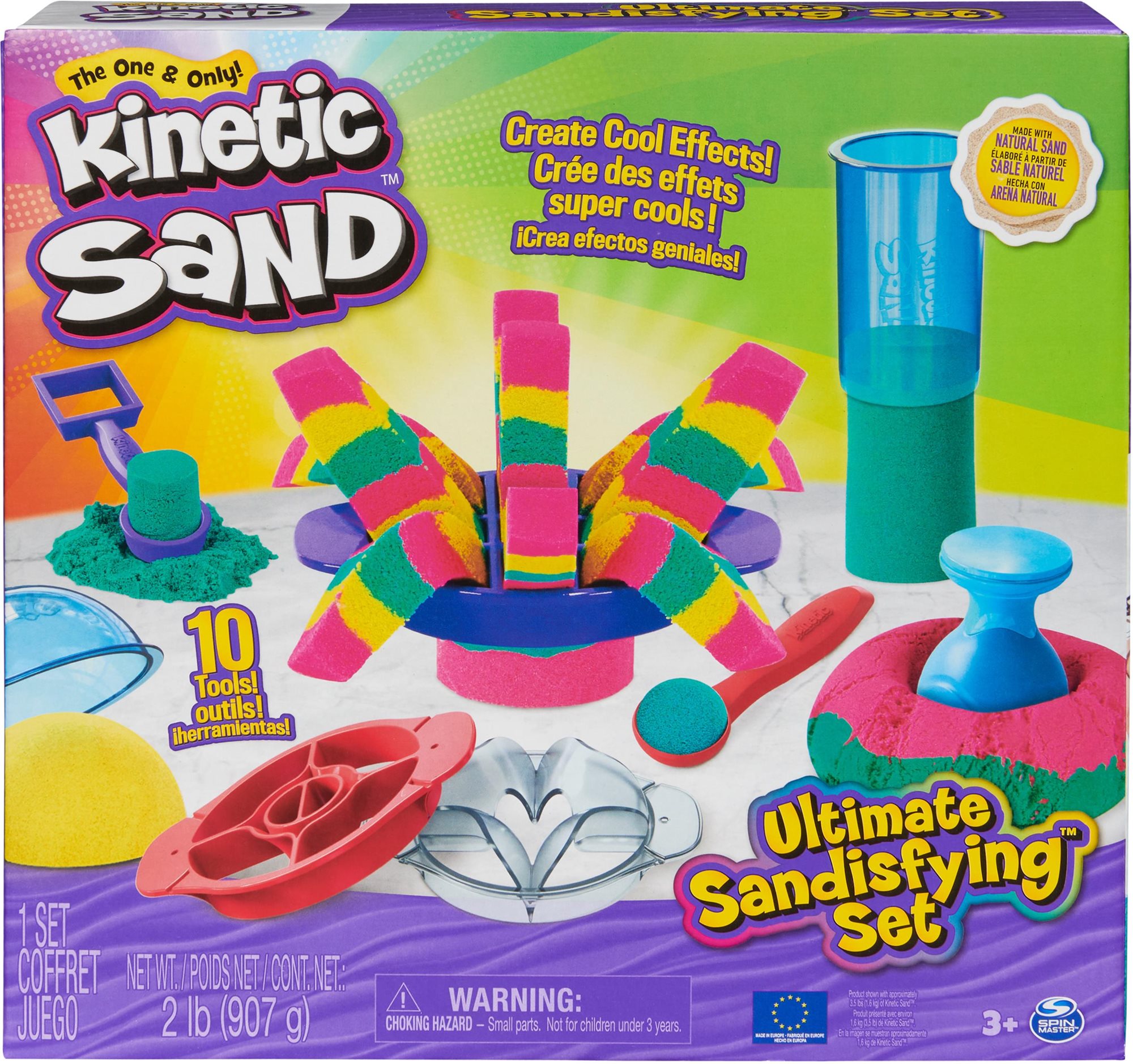 Kinetic Sand Ultimátna súprava piesku s nástrojmi Kinetický piesok