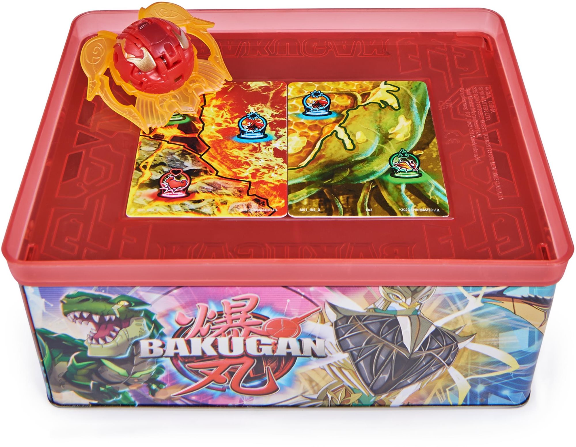 Bakugan Zberateľská plechová škatuľa S6 Set figúrok a príslušenstva