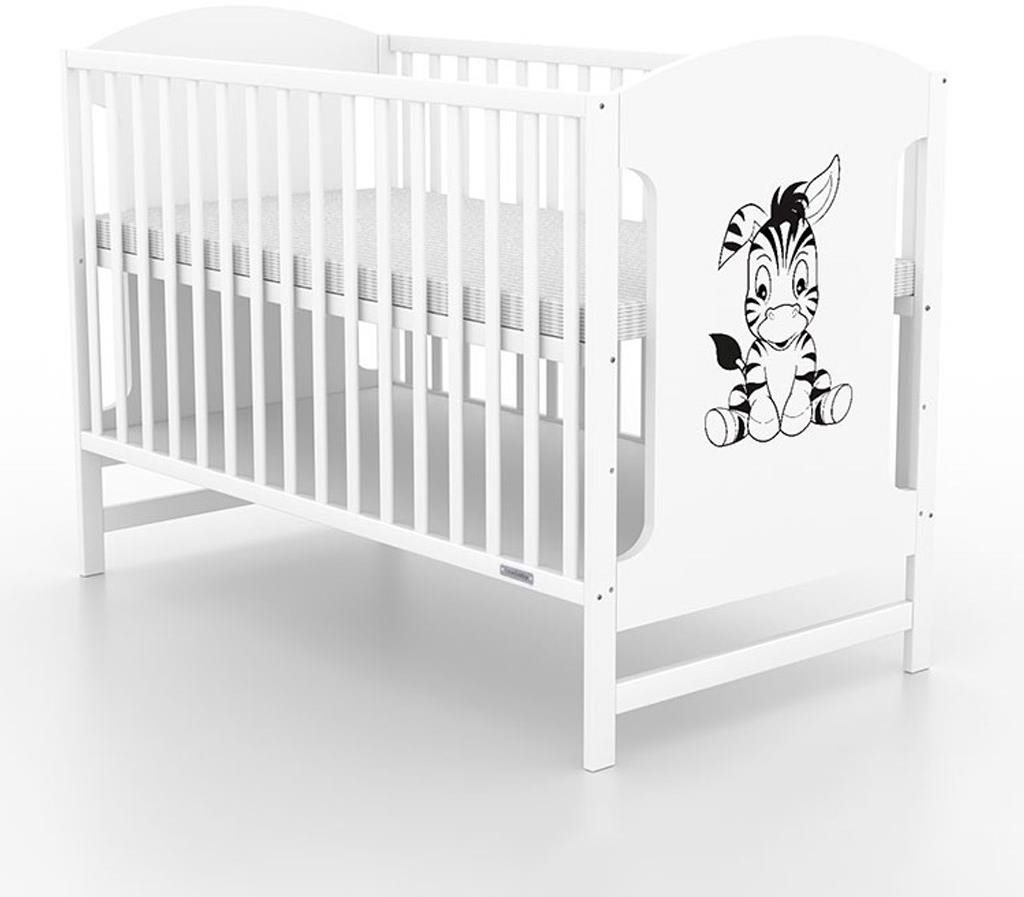 New Baby Mia Zebra biela Detská postieľka