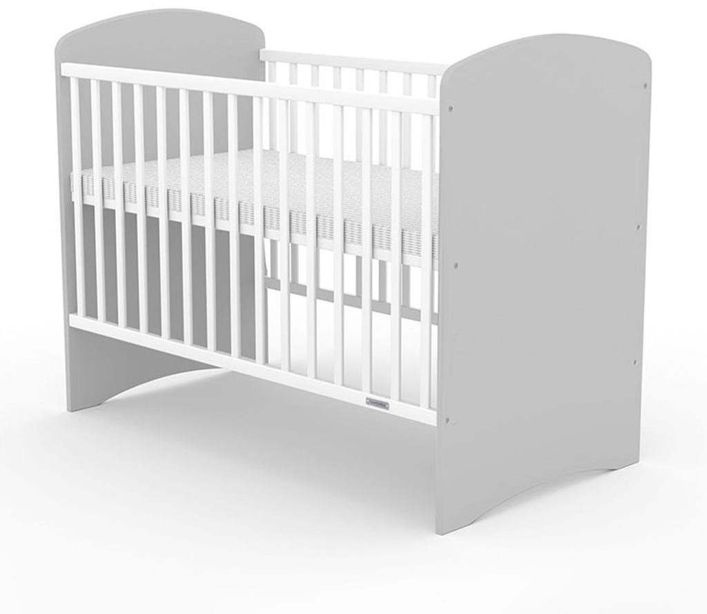 New Baby Leo bielo-sivá Detská postieľka