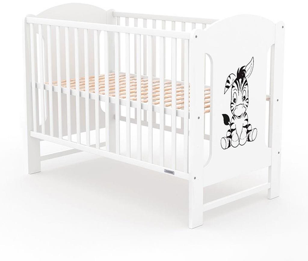 New Baby Elsa Zebra biela Detská postieľka
