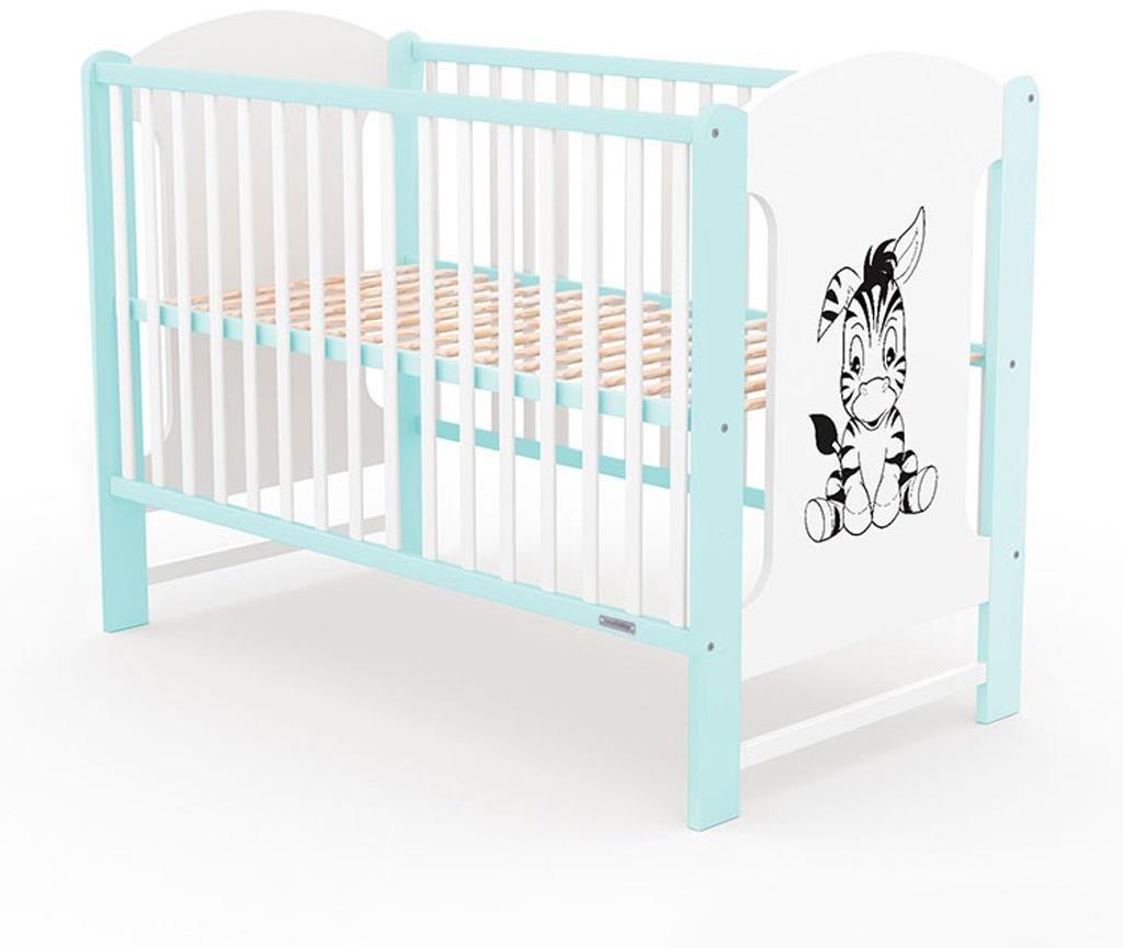 New Baby Elsa Zebra bielo-mätová Detská postieľka