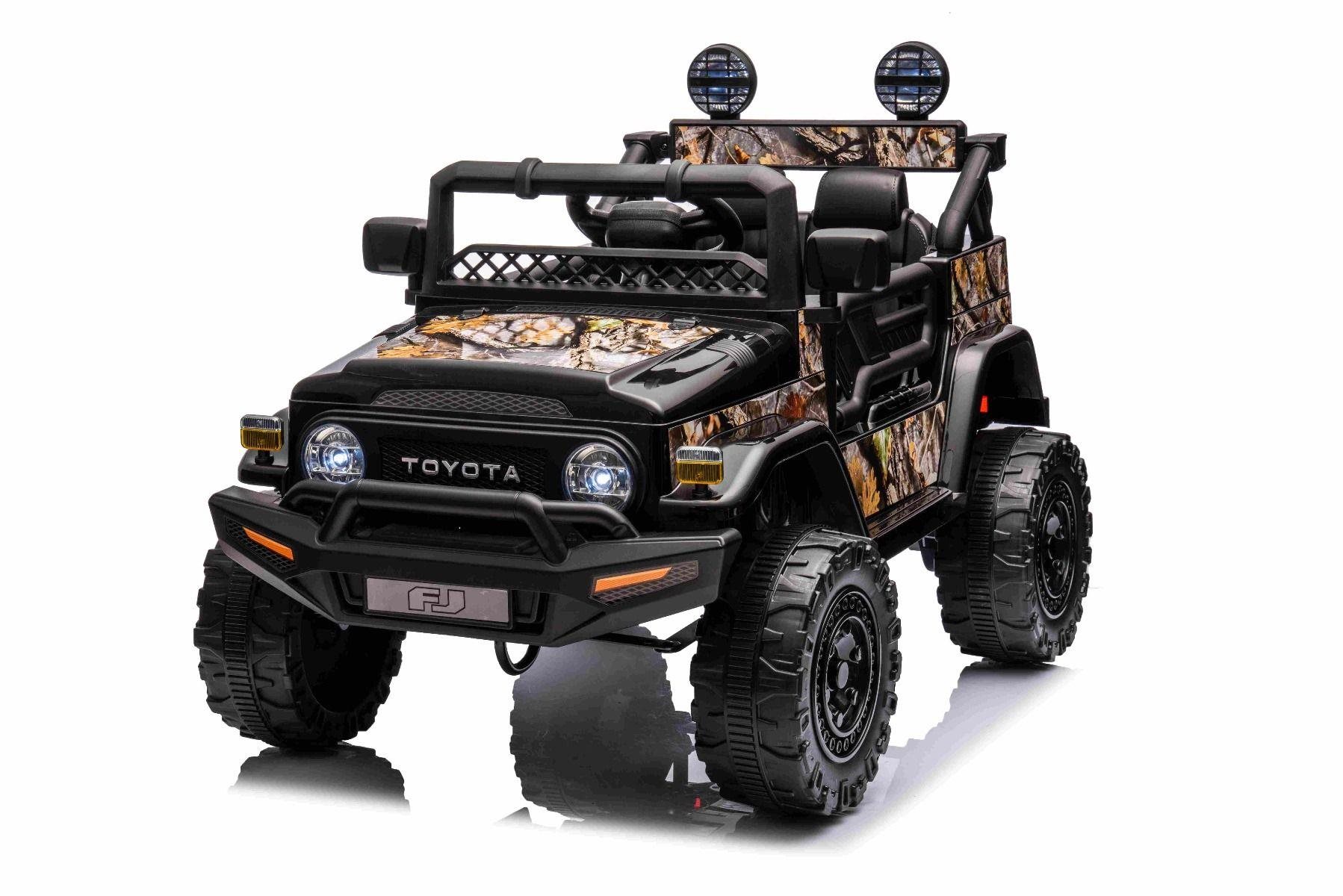 Toyota FJ Cruiser, čierne Elektrické auto pre deti