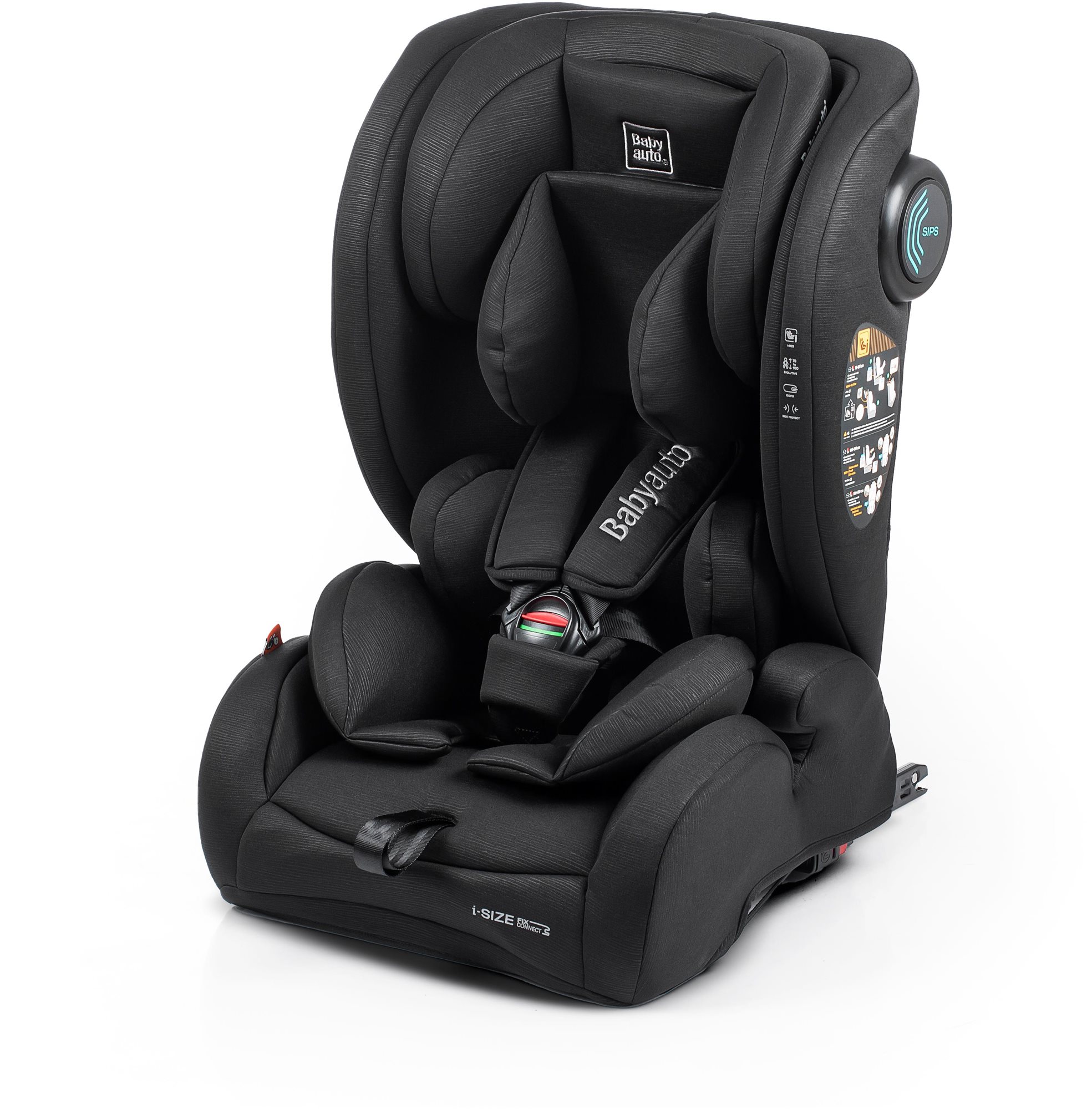 BabyAuto Artia i-Size 76-150 cm Black Gyerekülés