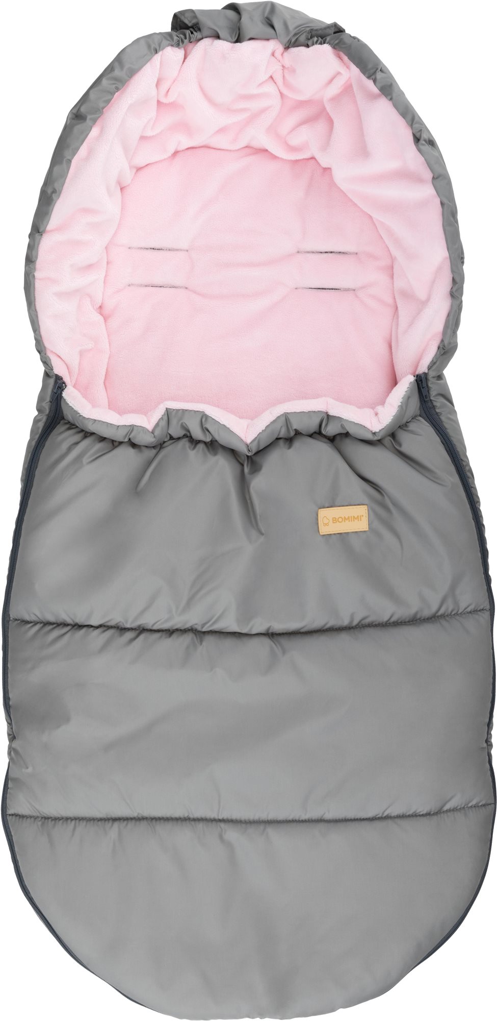 Bomimi Flint Premium silver-pink Fusak do kočíka