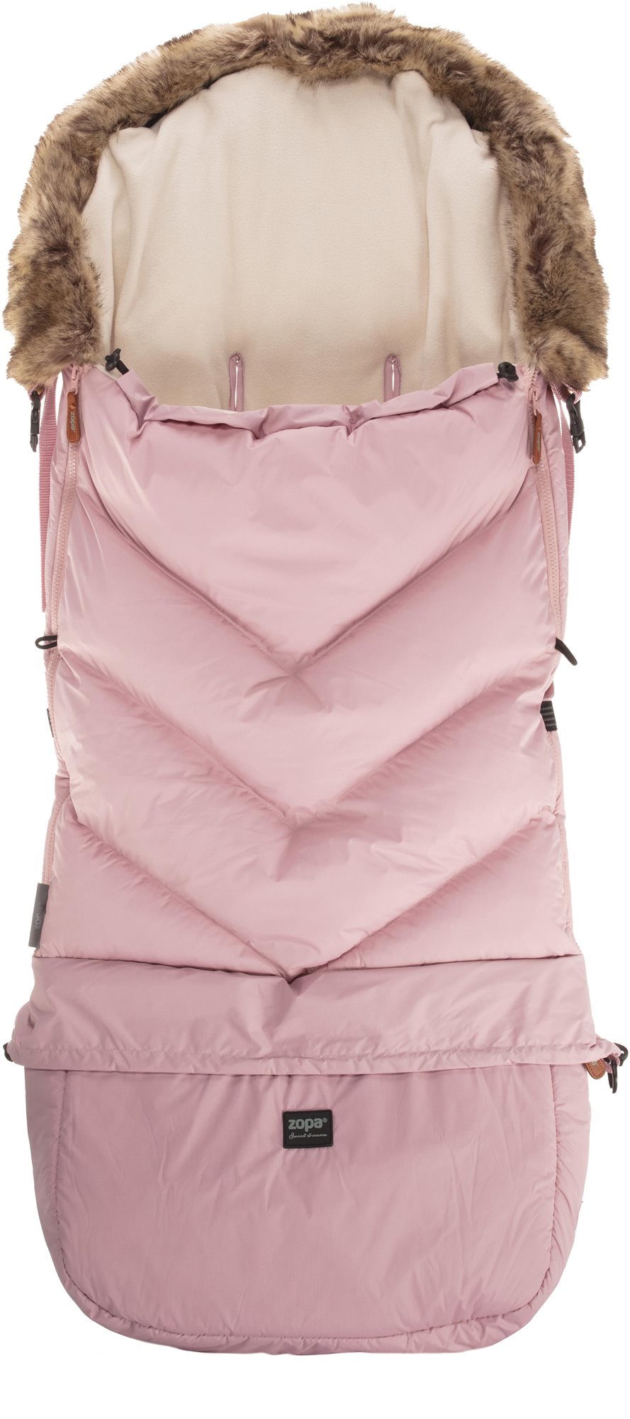 Zopa Fusak Fluffy Combi Old Pink Fusak do kočíka