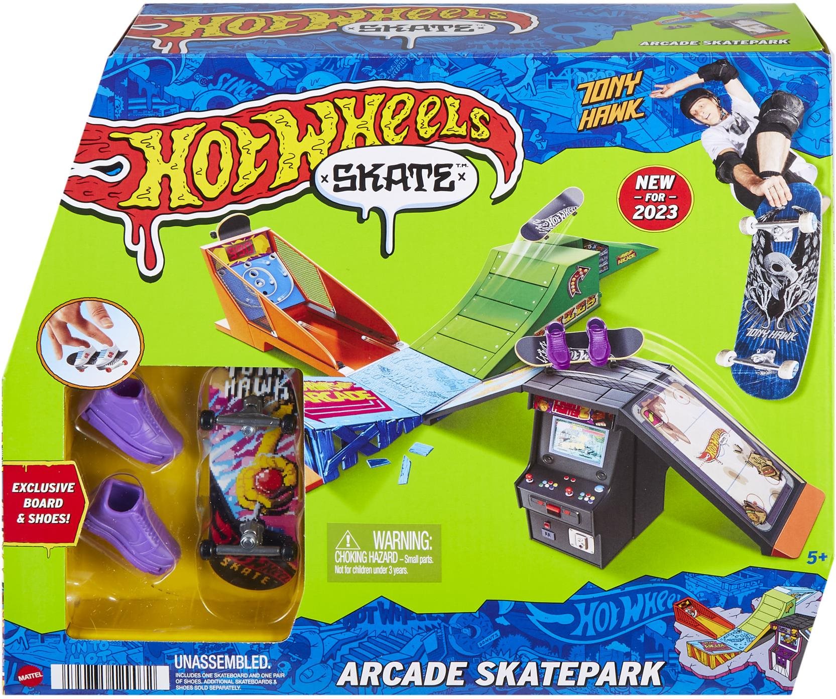 Hot Wheels Skates Fingerboard skatepark 1 ks Fingerboard rampa