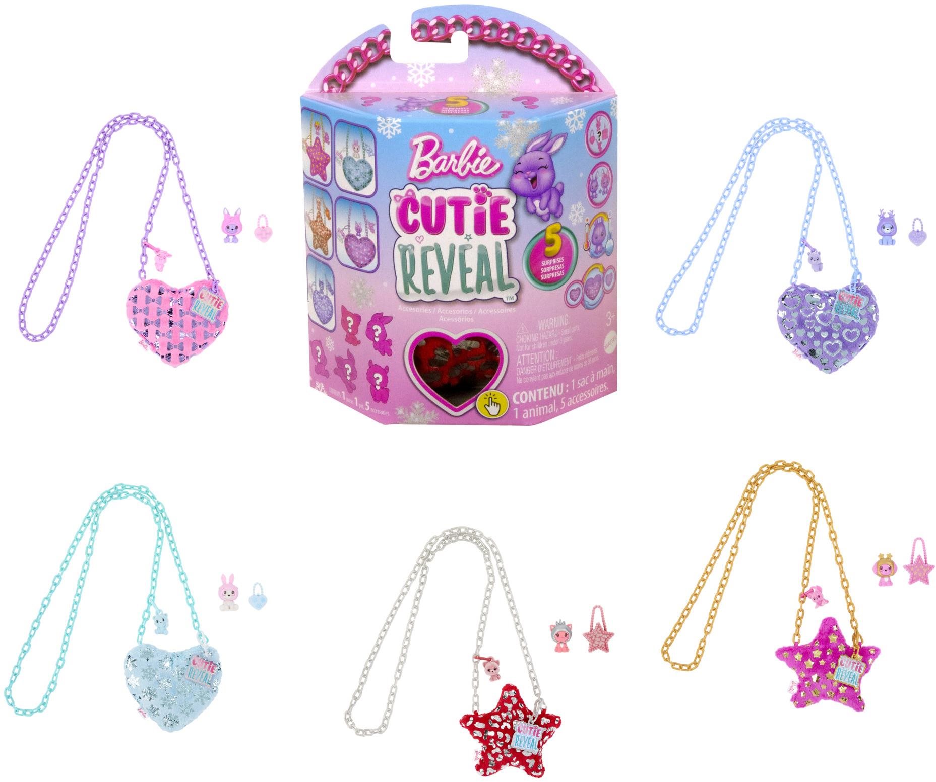 MATTEL Barbie Cutie Reveal plüss táska Kiegészítő babákhoz