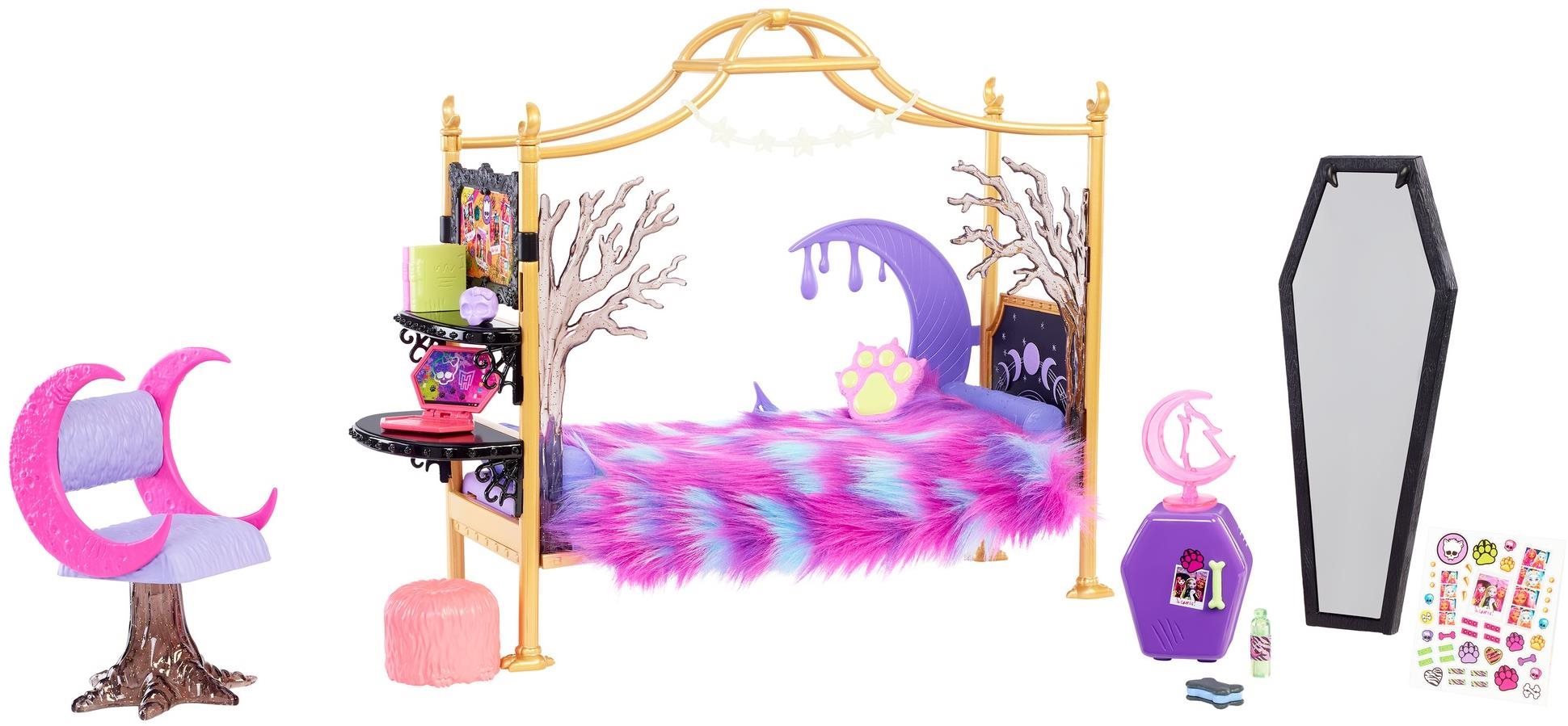 Monster High Úplnková spálňa Nábytok pre bábiky