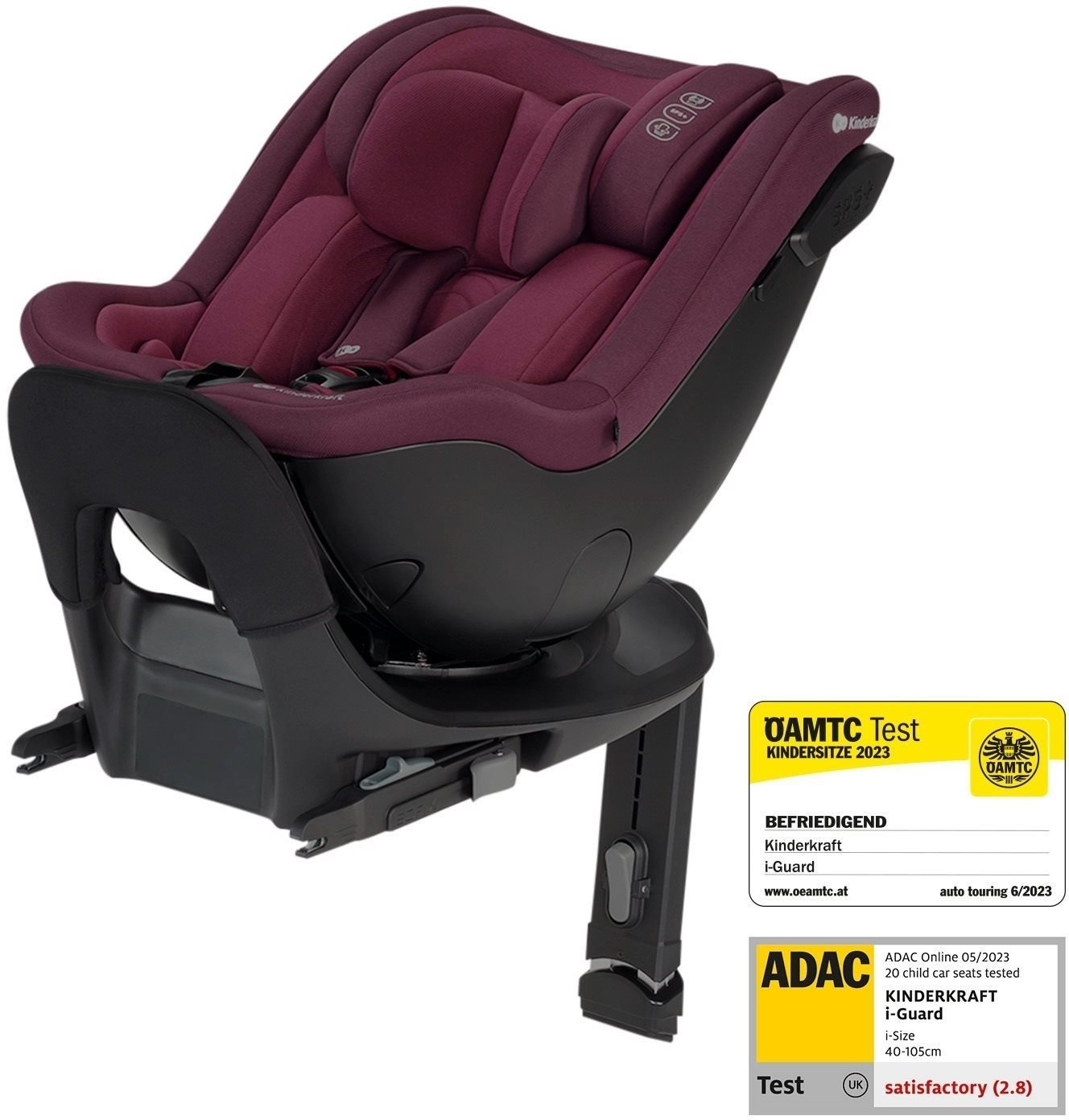 Kinderkraft Select I-Guard i-Size 40-105cm Premium Cherry Pearl...