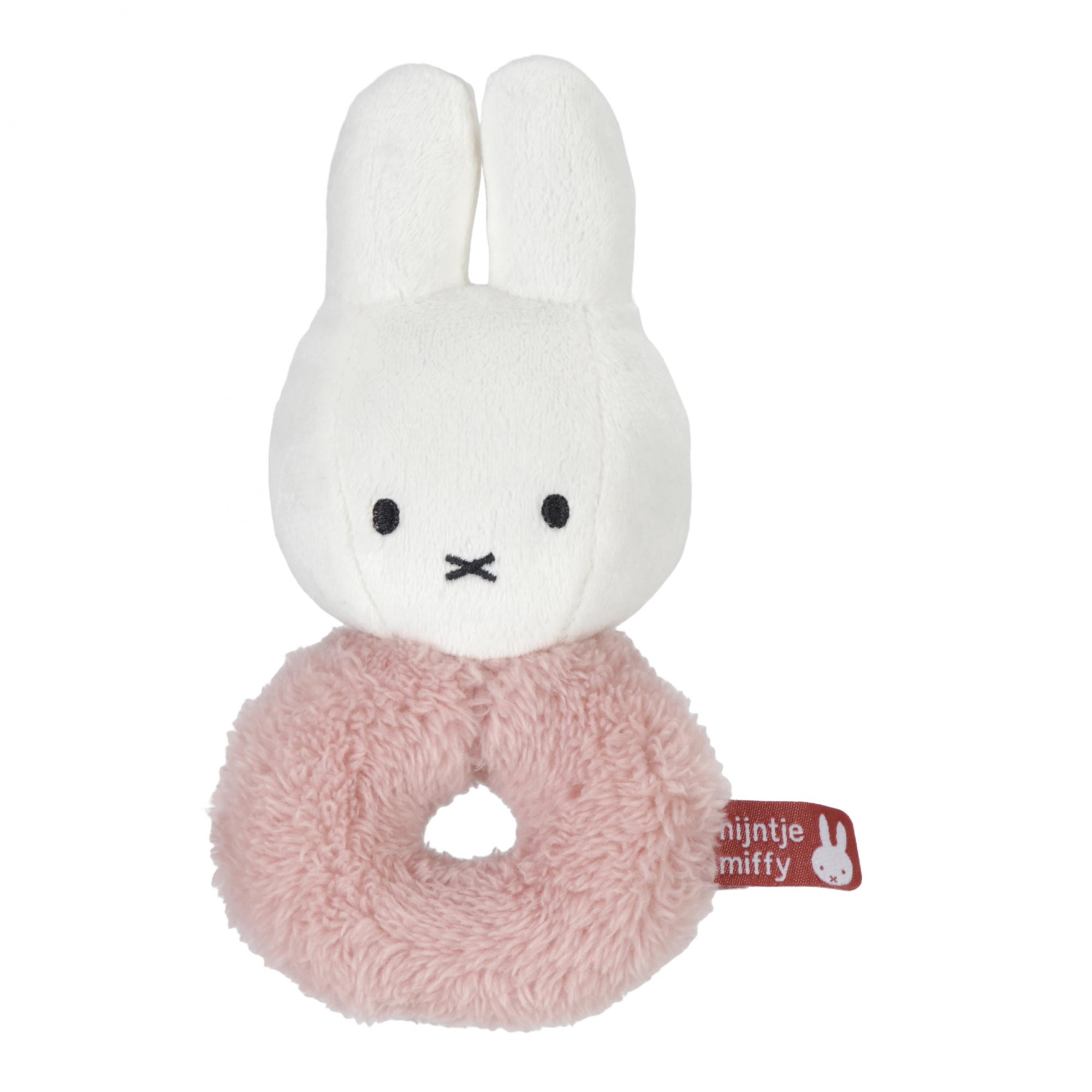Zajačik Miffy Fluffy Pink Hrkálka