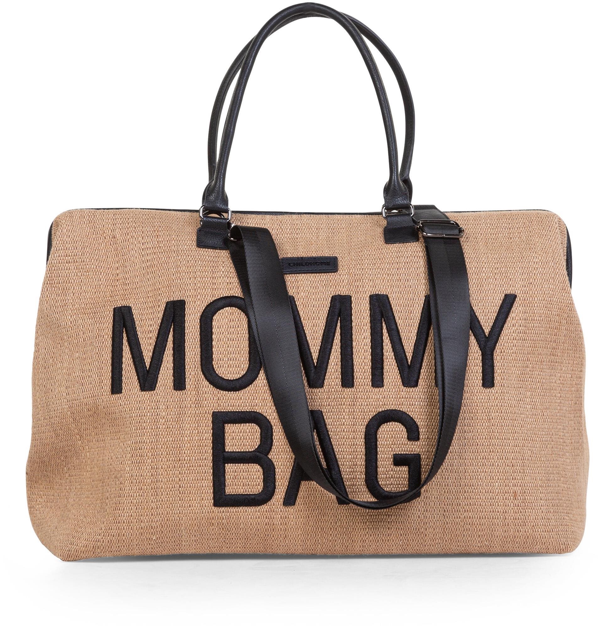 CHILDHOME Mommy Bag Raffia Look Prebaľovacia taška na kočík